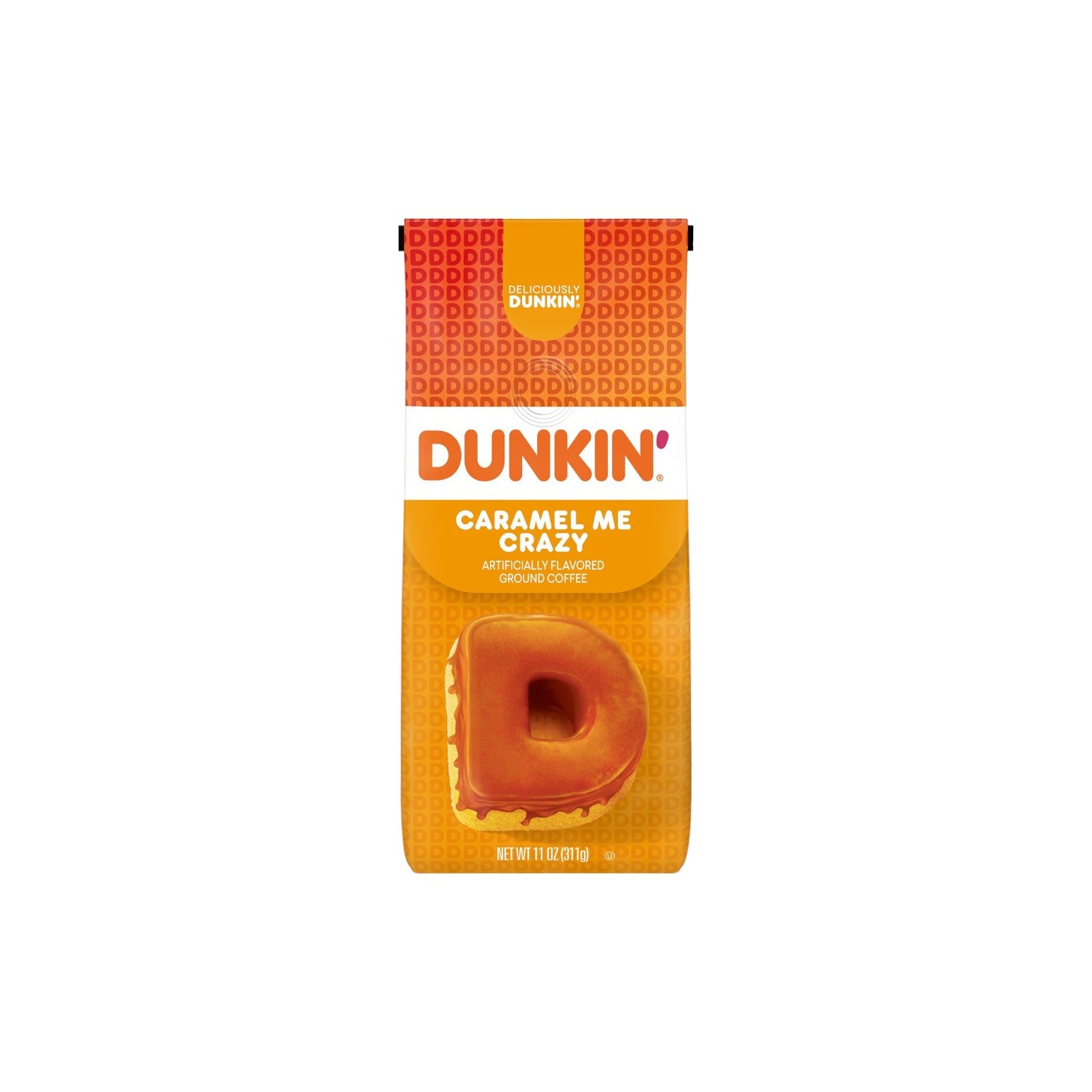 DUNKIN' Caramel Me Crazy Artificially Flavored Coffee 311g. (Ground Coffee)