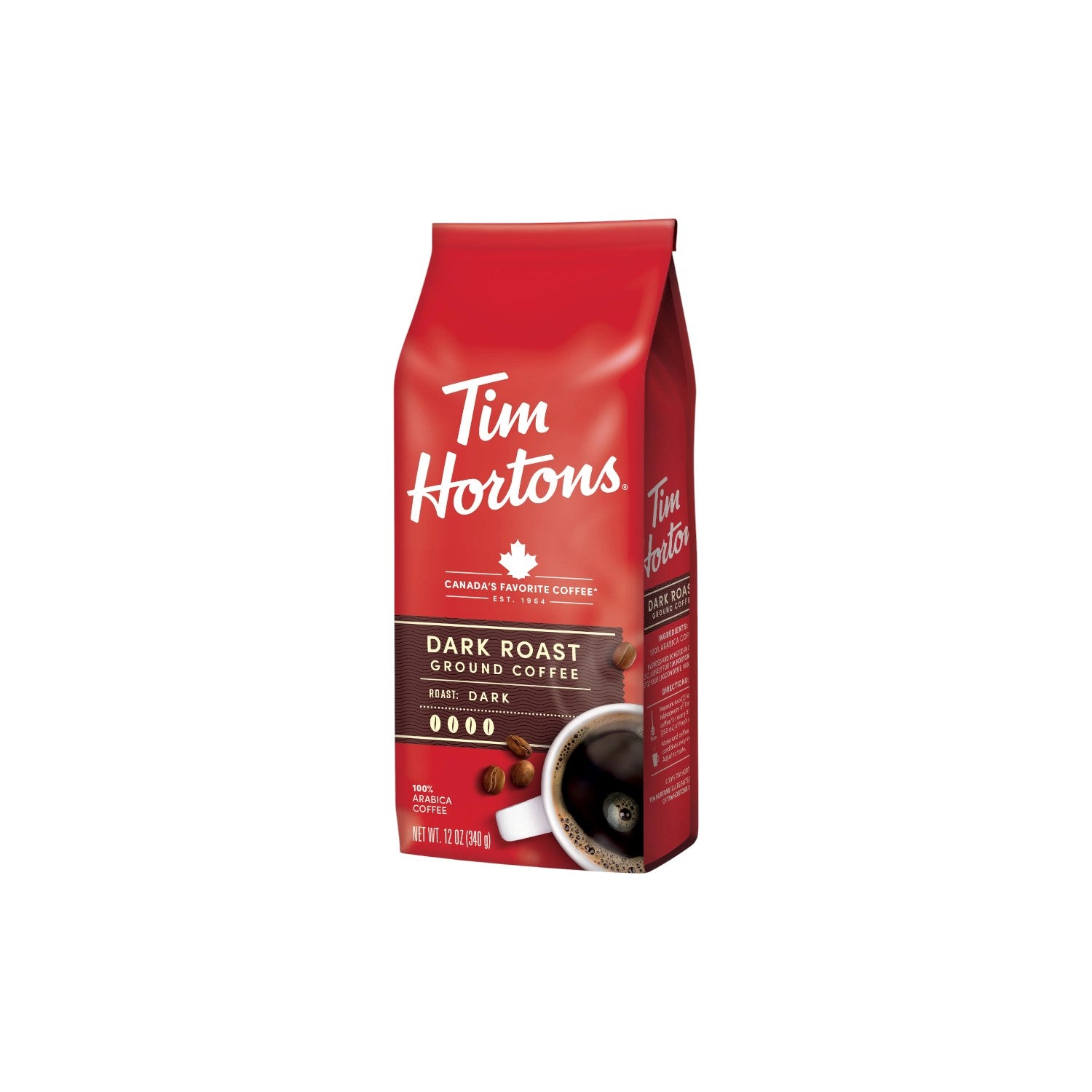 Tim Hortons Dark Roast Ground Coffee 340g