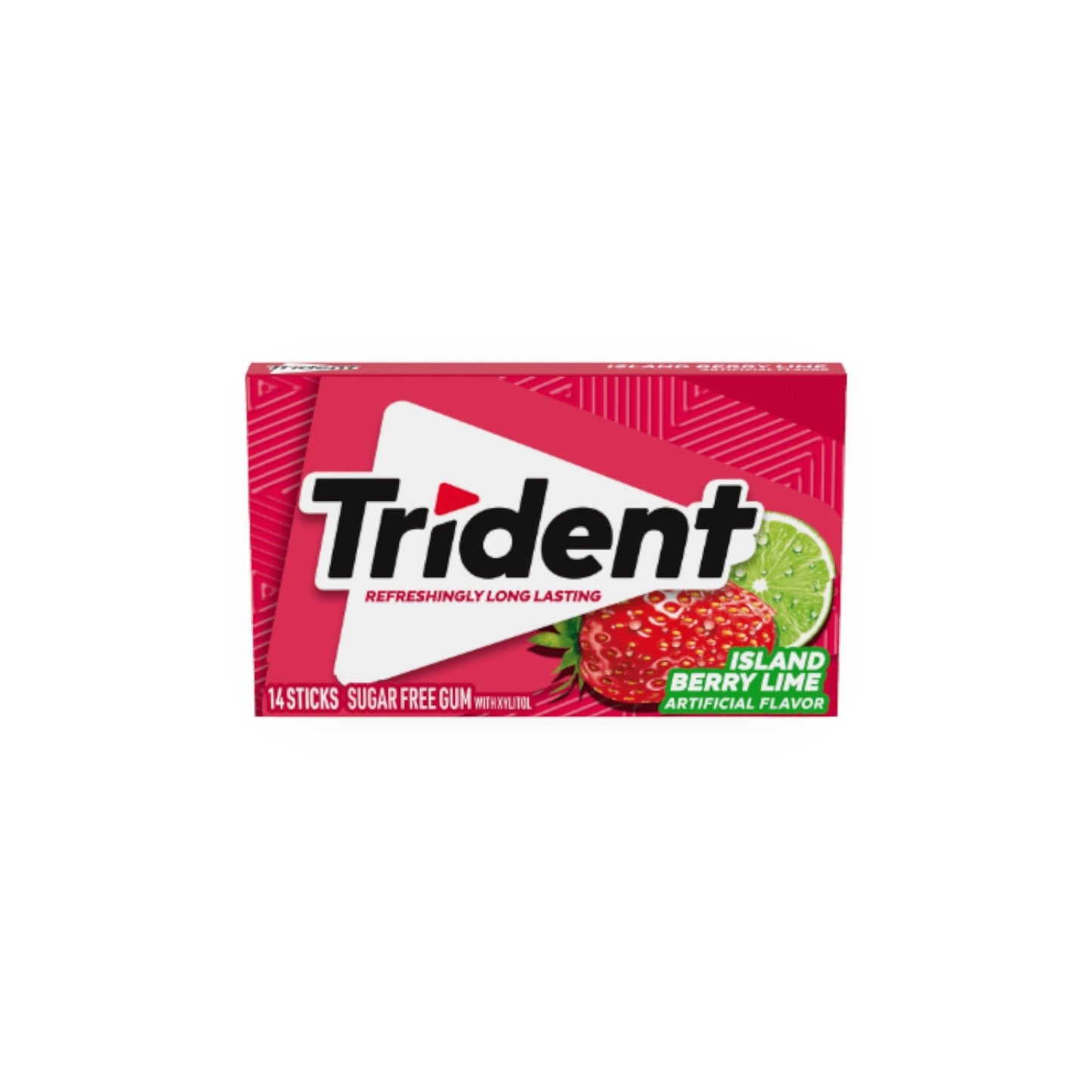 Trident Island Berry Lime Sugarfree Chewing Gum. (14 Pieces)