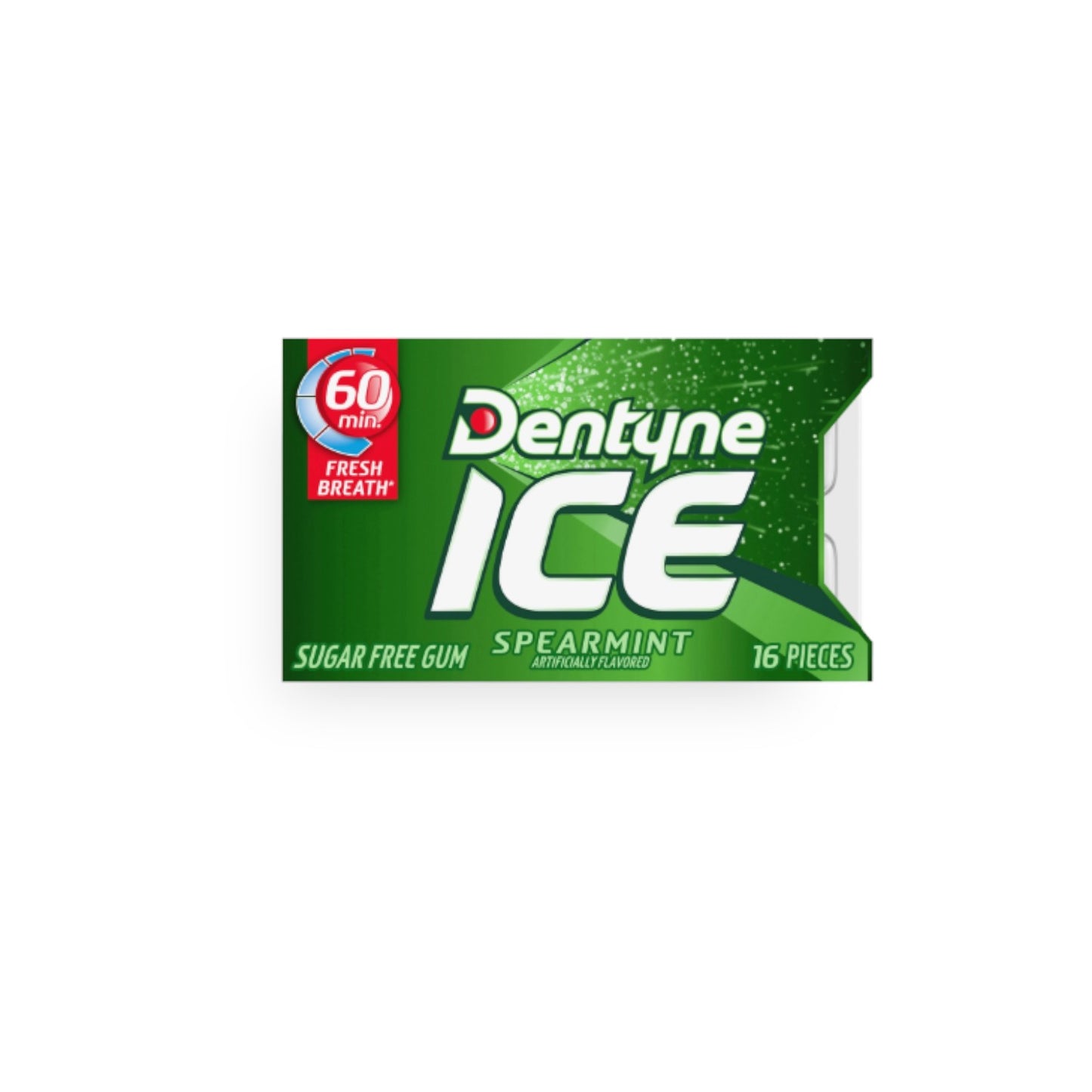 Dentyne Ice Spearmint Chill Sugarfree Blister Pack. (16 pieces)