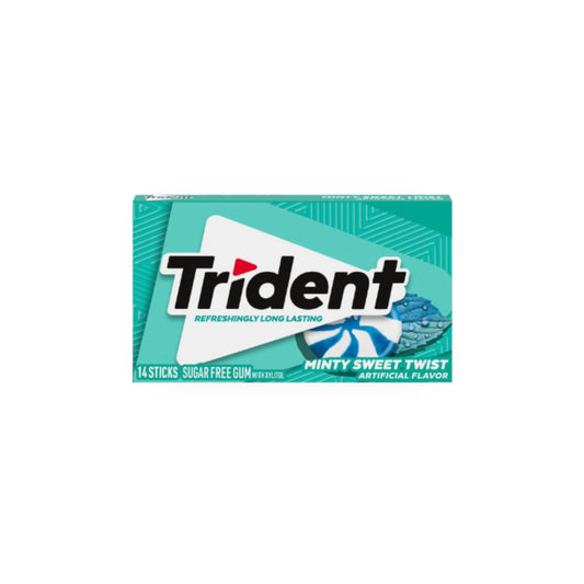 Trident Minty Sweet Twist Sugarfree Chewing Gum. (14 Pieces)