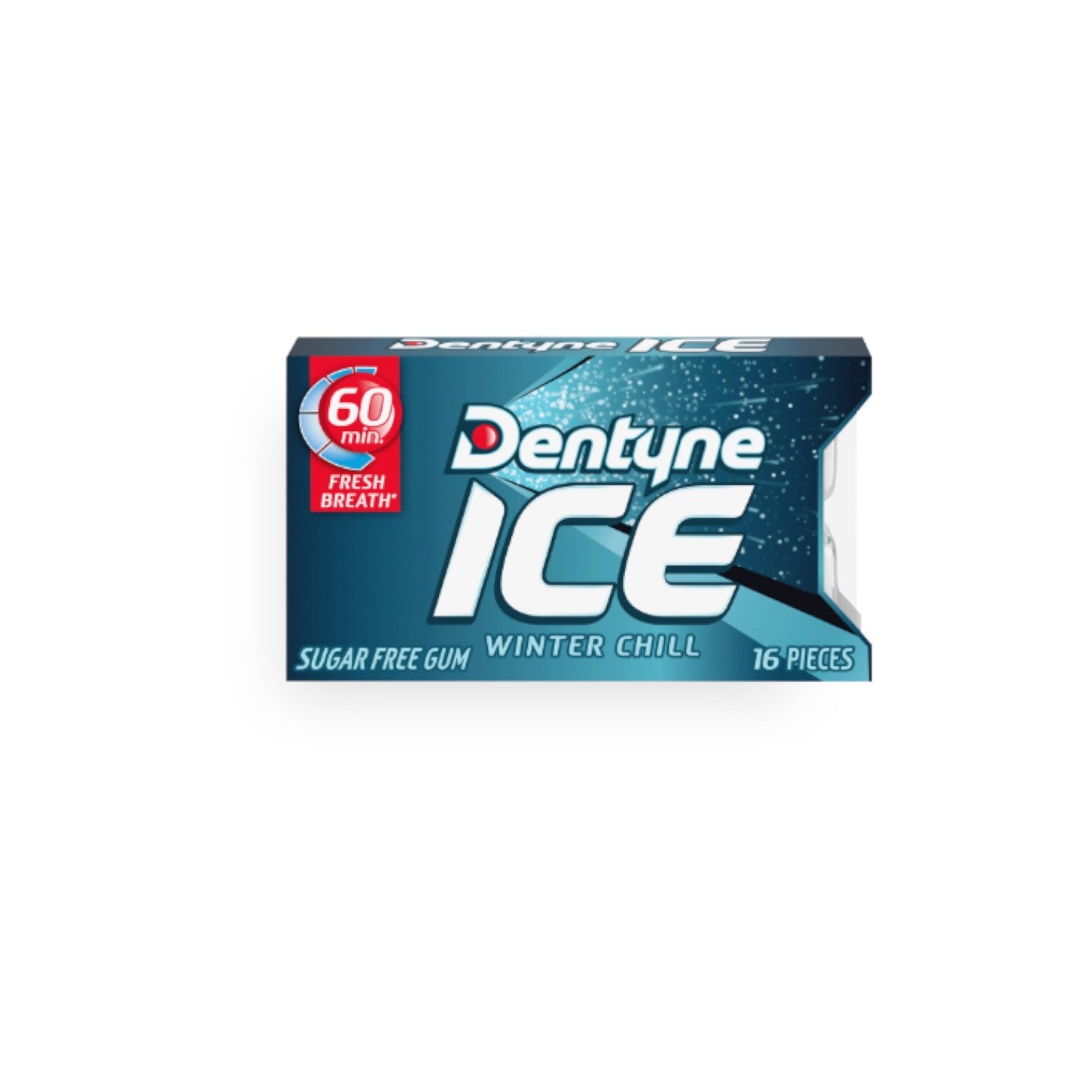 Dentyne Ice Winter Chill Sugarfree Blister Pack. (16 pieces)