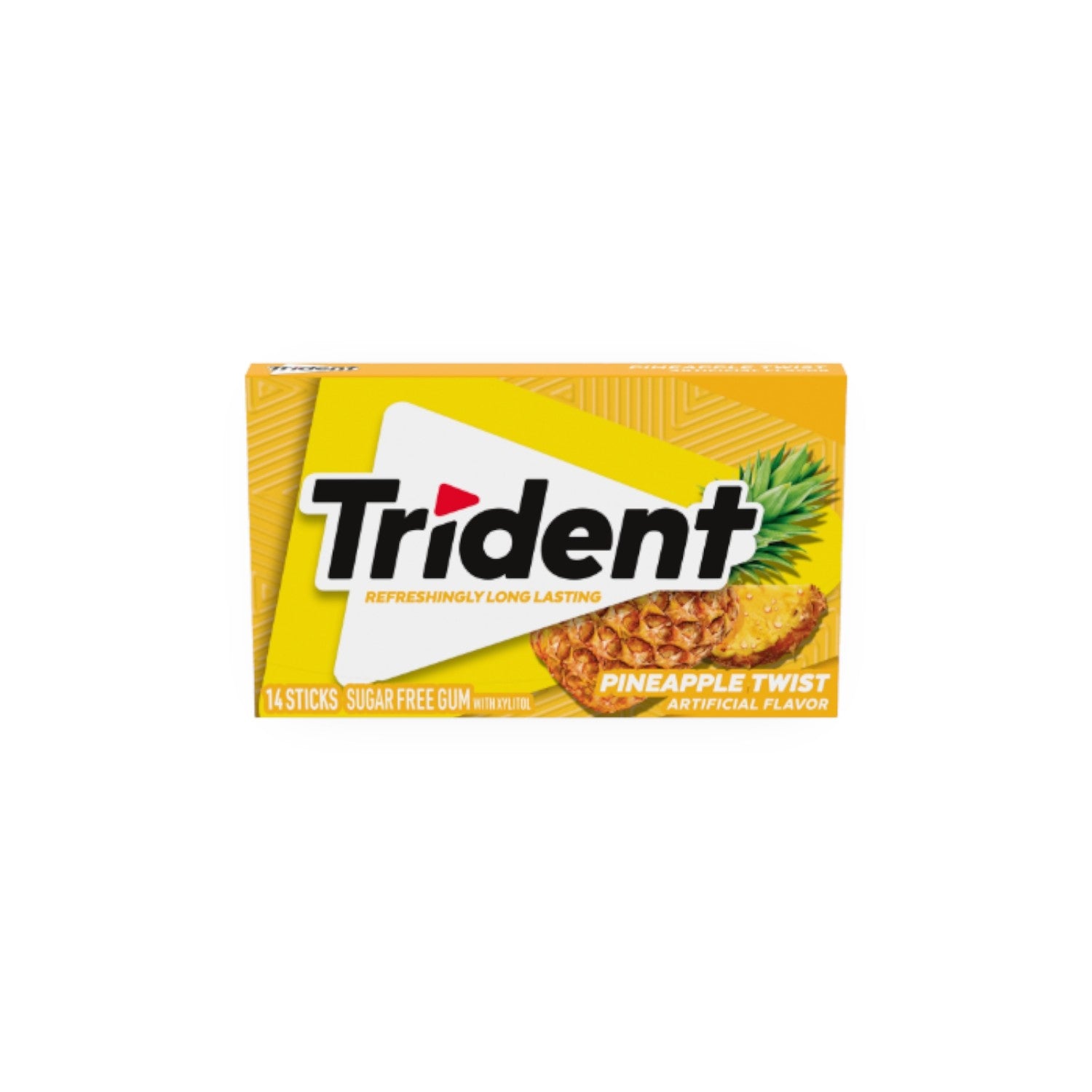 Trident Pineapple Twist Sugarfree Chewing Gum. (14 Pieces)