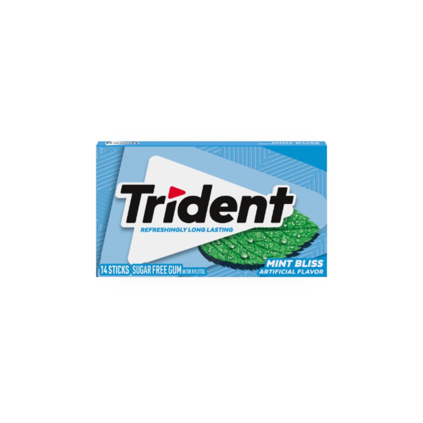 Trident Mint Bliss Sugarfree Chewing Gum. (14 Pieces)