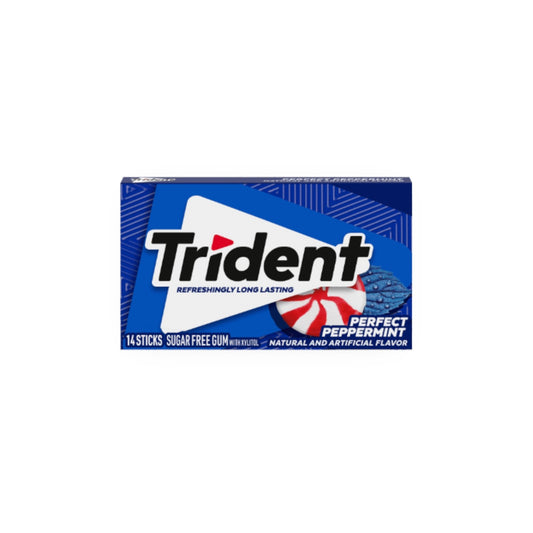 Trident Perfect Peppermint Sugarfree Chewing Gum. (14 Pieces)