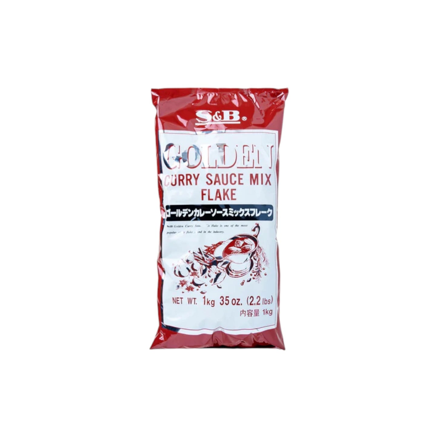 S&B Golden Curry Mix in Flakes 1kg