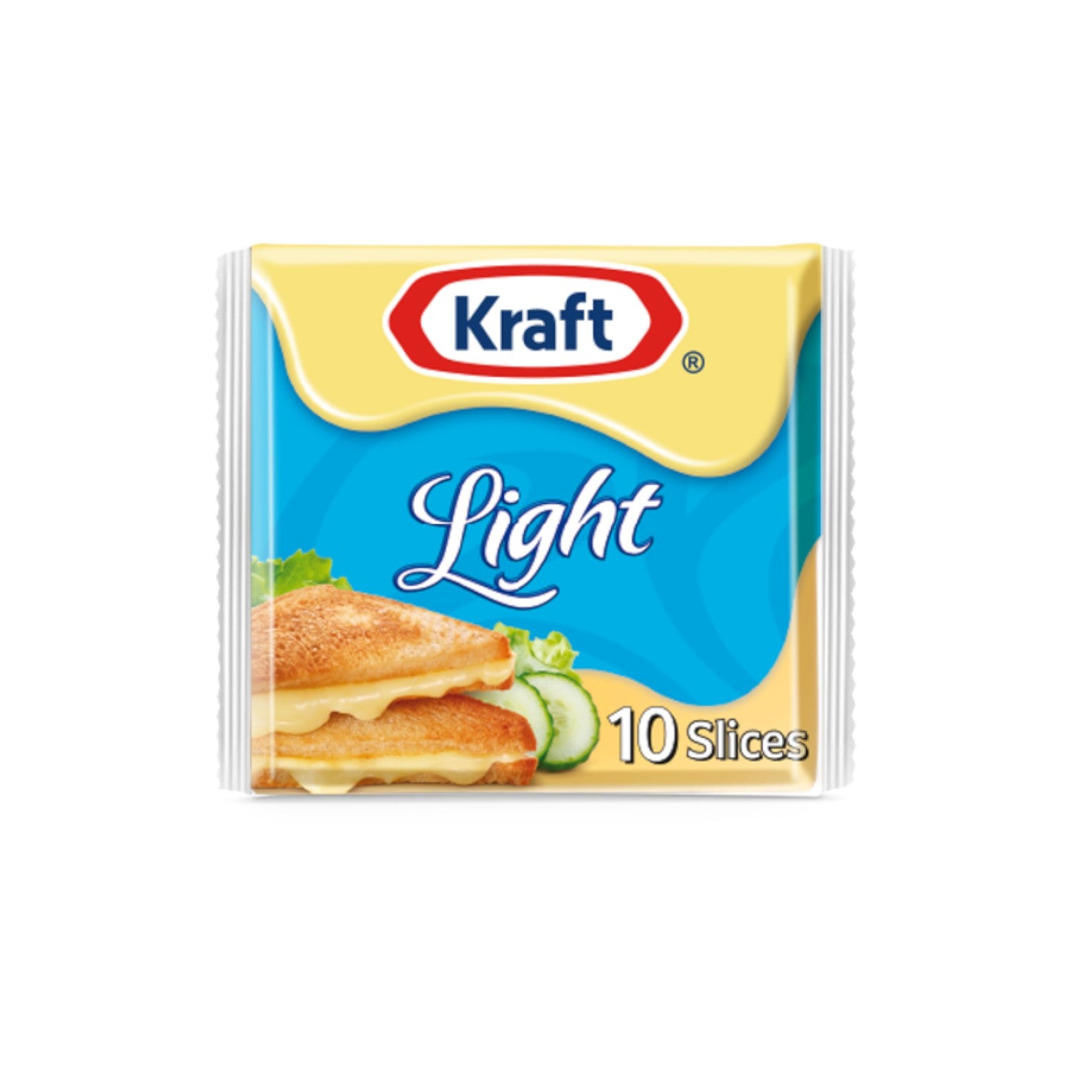 Kraft Light Cheddar Cheese Slices 200g. (10 slices)