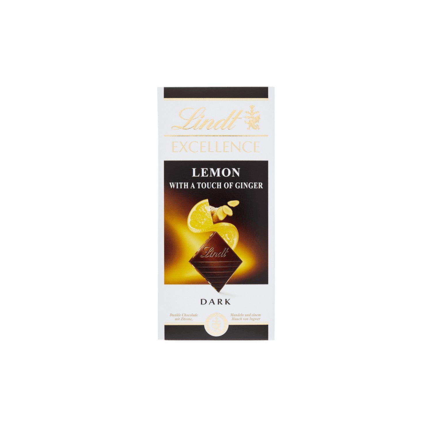 Lindt Excellence Dark Lemon & Ginger Bar 100g.