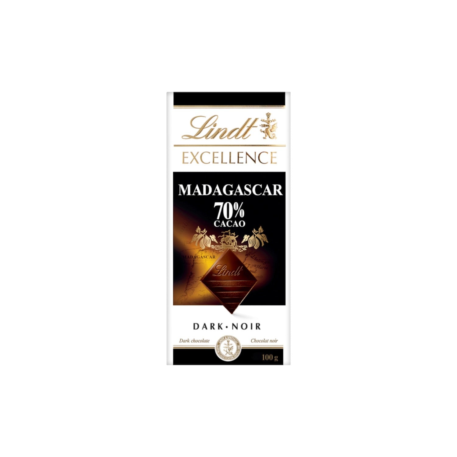 Lindt Excellence MADAGASCAR 70% Cocoa Chocolate Bar 100g.