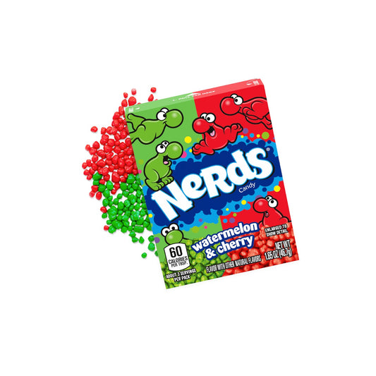 NERDS Candy Watermelon & Cherry Tiny Tany Crunchy 46.7g.