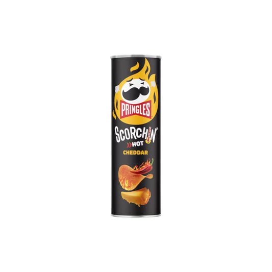 PRINGLES Scorchin Hot Cheddar Flavored Potato Crisps 158g