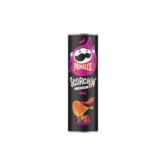 PRINGLES Scorchin Medium BBQ Flavored Potato Crisps 158g