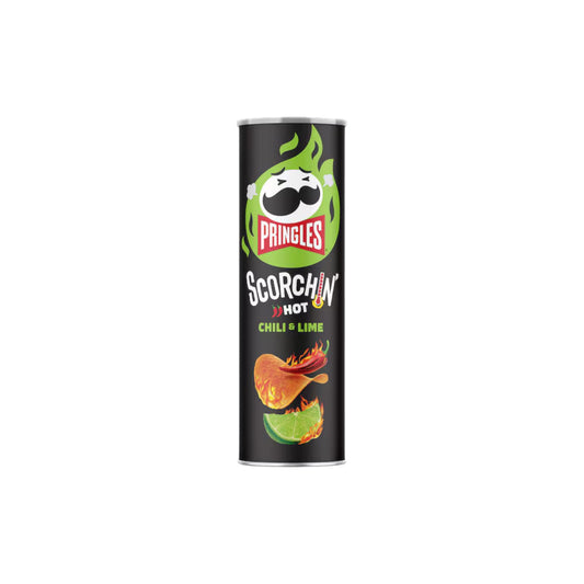 PRINGLES Scorchin Hot Chili & Lime Flavored Potato Crisps 158g