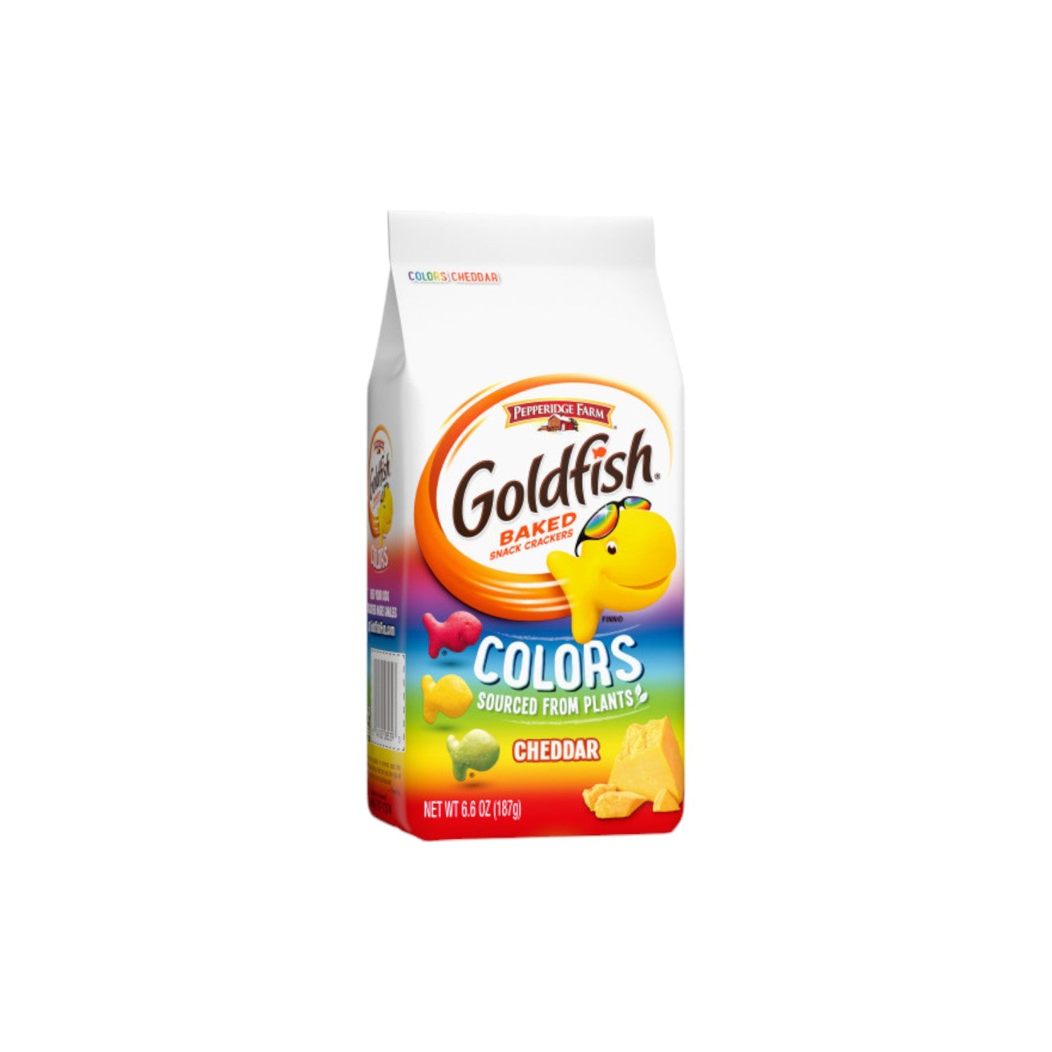 Goldfish Cheddar Flavored Colors Baked Snack Crackers 187g.