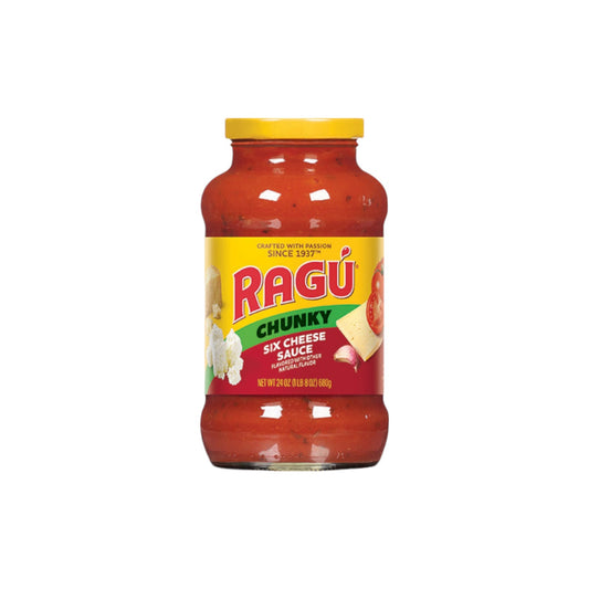 RAGU Chunky Six Cheese Sauce 680g.