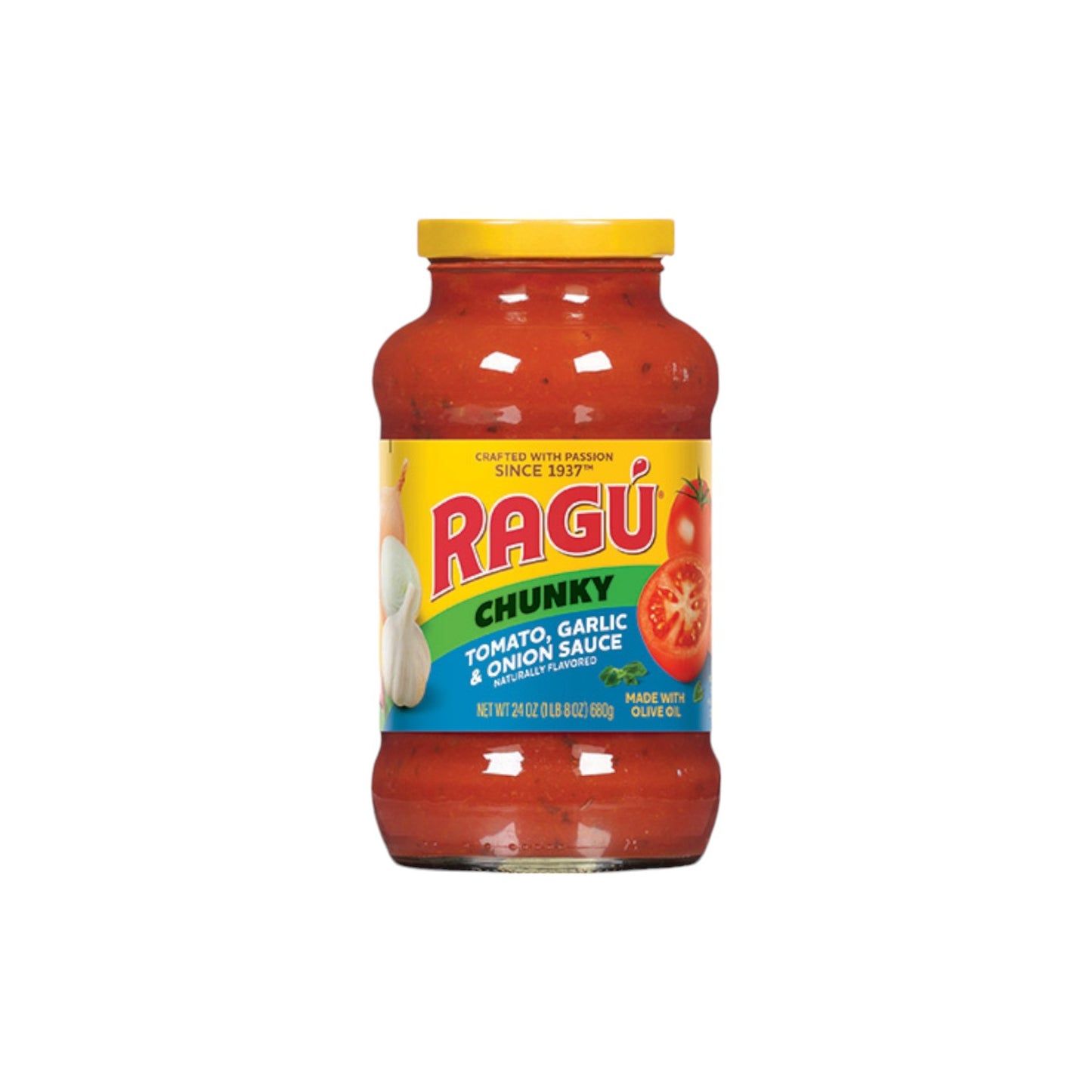 RAGU Chunky Tomato, Garlic & Onion Sauce 680g.