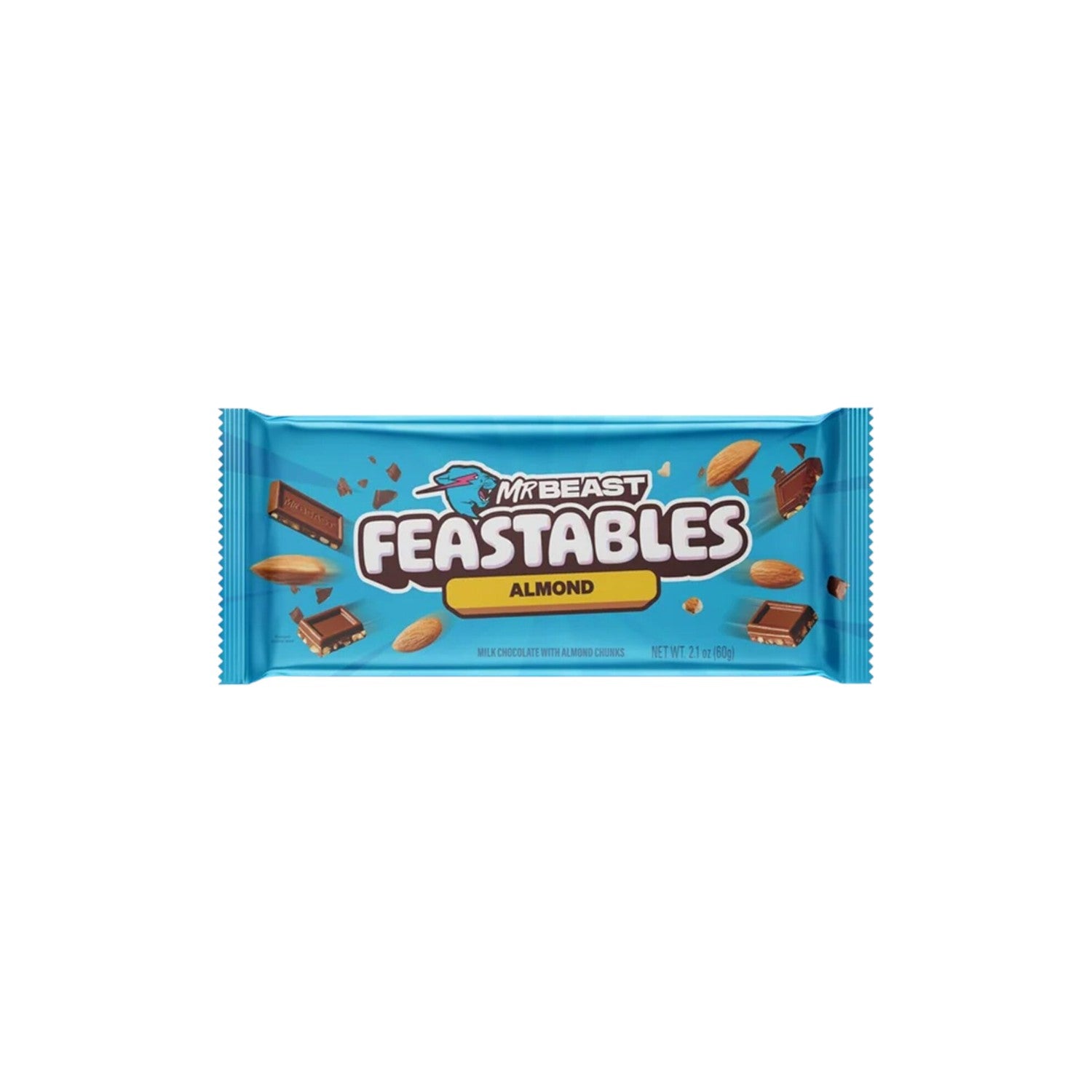 MRBEAST Feastables Almond Chocolate Bar 60g