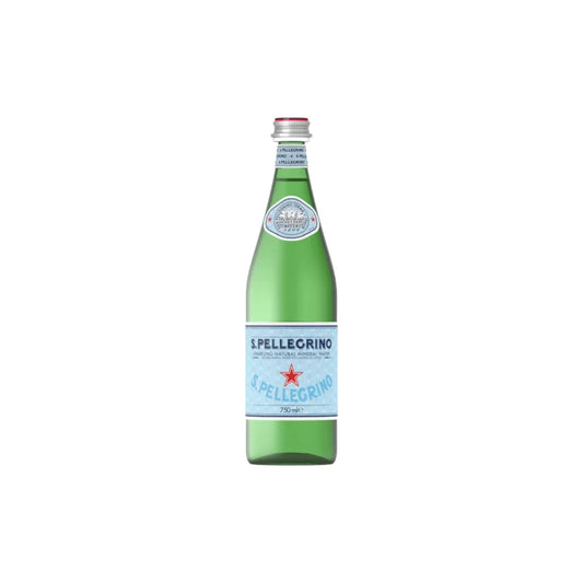 S.Pellegrino Sparkling Natural Mineral Water 750ml. (glass bottle)