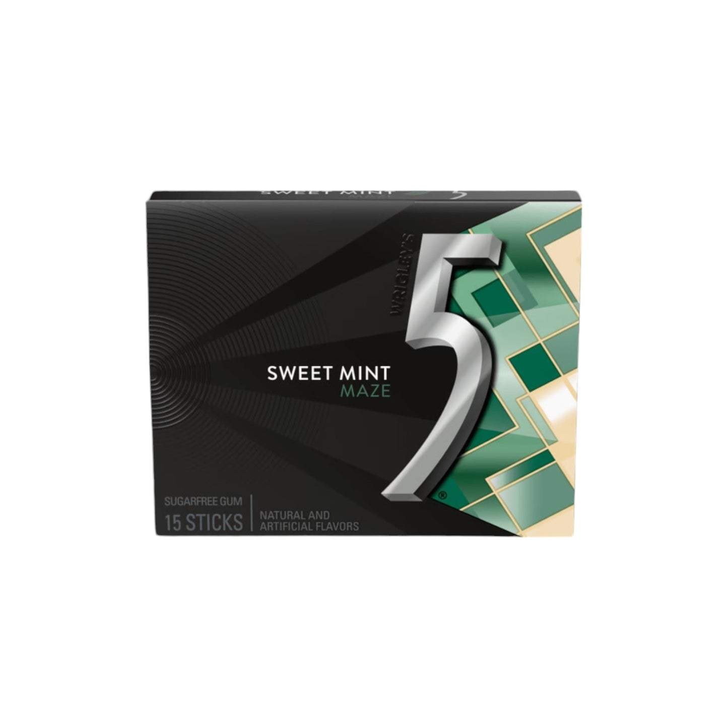 5 Gum Sweet Mint Sugarfree Chewing Gum. (15 Sticks)