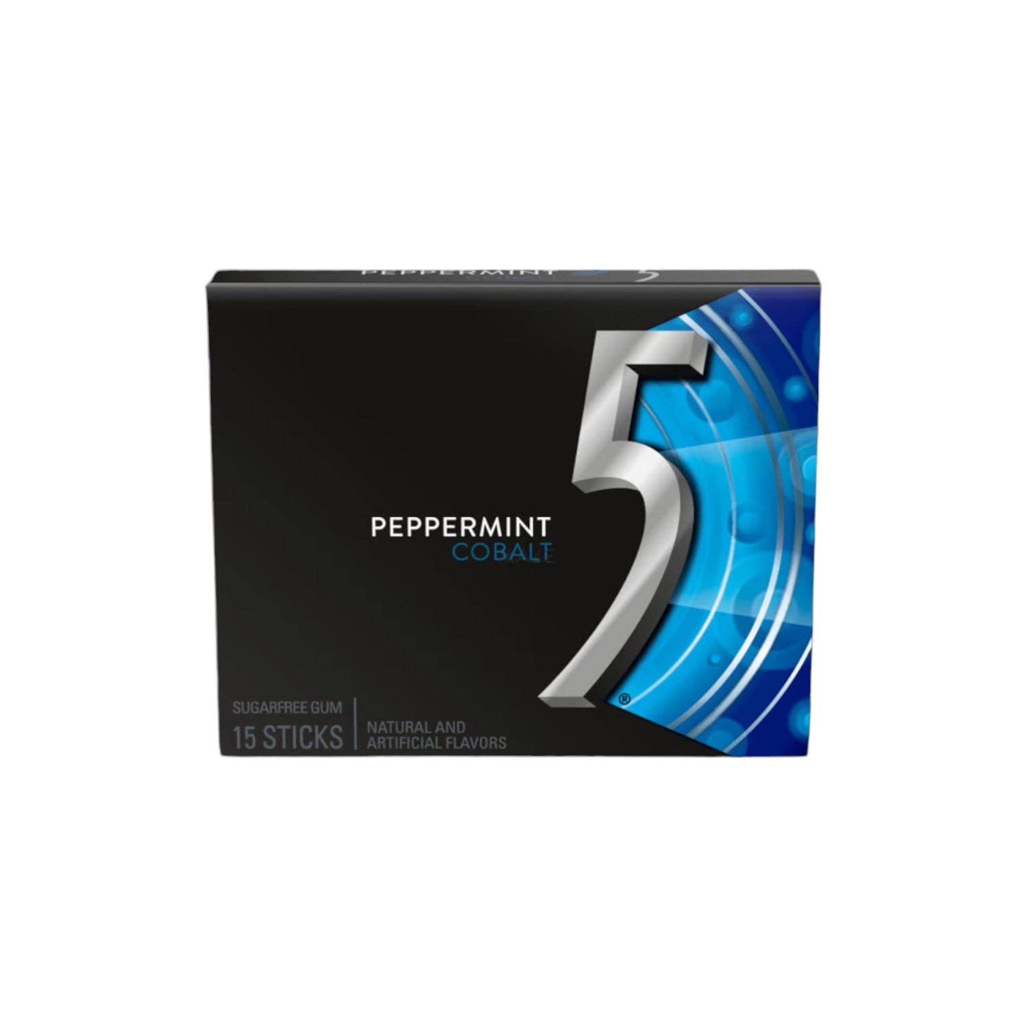 5 Gum Peppermint Cobalt Sugarfree Chewing Gum (15 sticks)